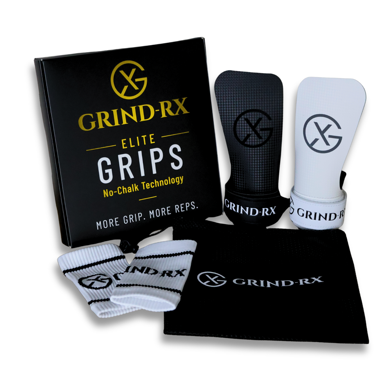 GRIND-RX Elite Grips (kein Chalk) + gratis Schweißbänder